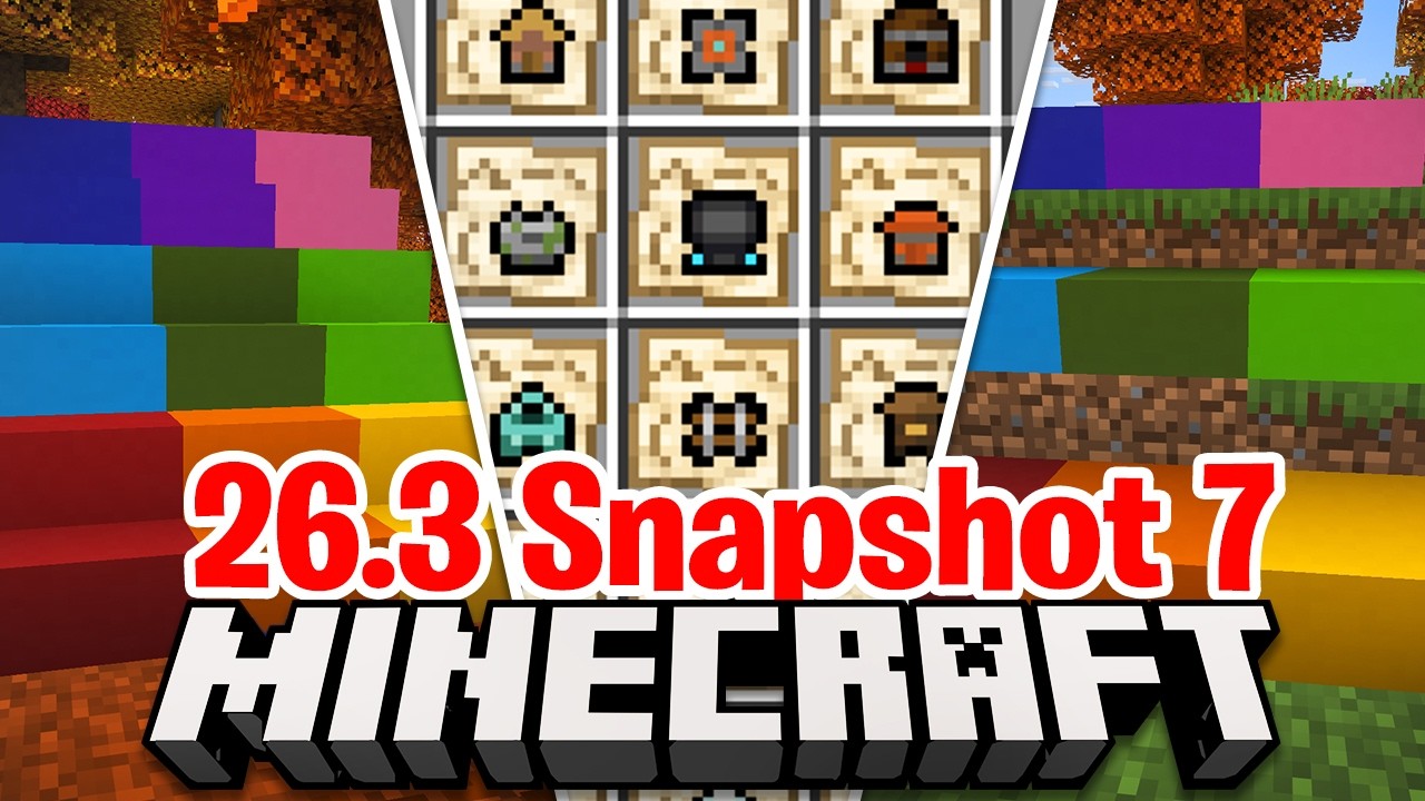 NEW MAPS, CONCRETE STAIRS and SLABS - Minecraft 26.3 Snapshot 7