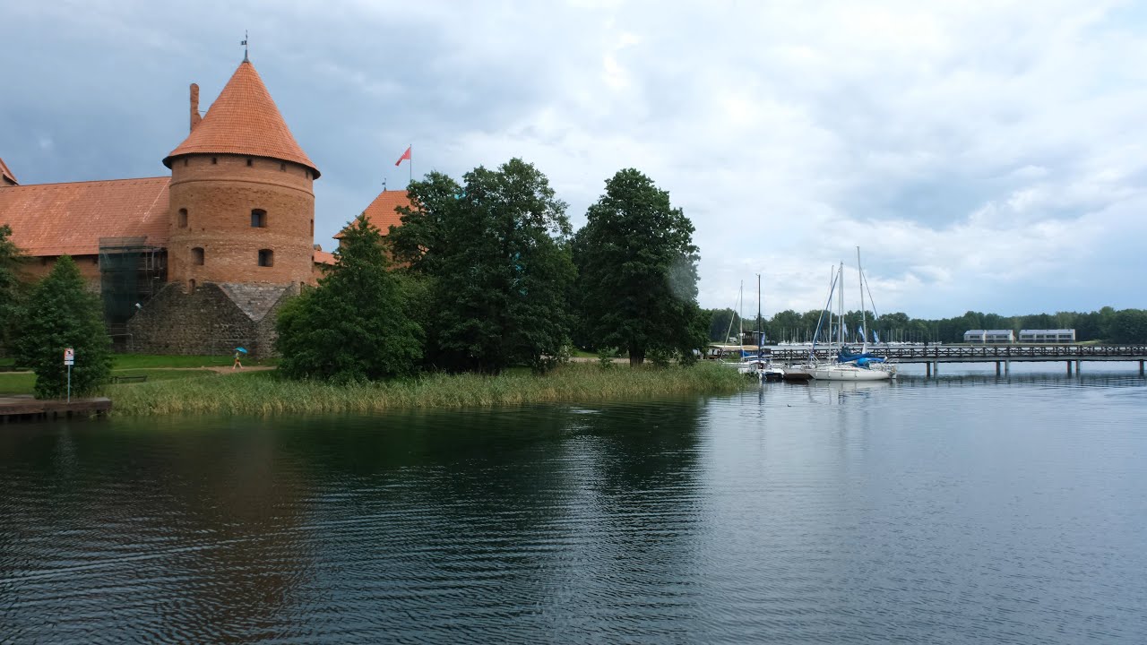 The Castle and Lake of Trakai. Lithuania. A Boat Trip