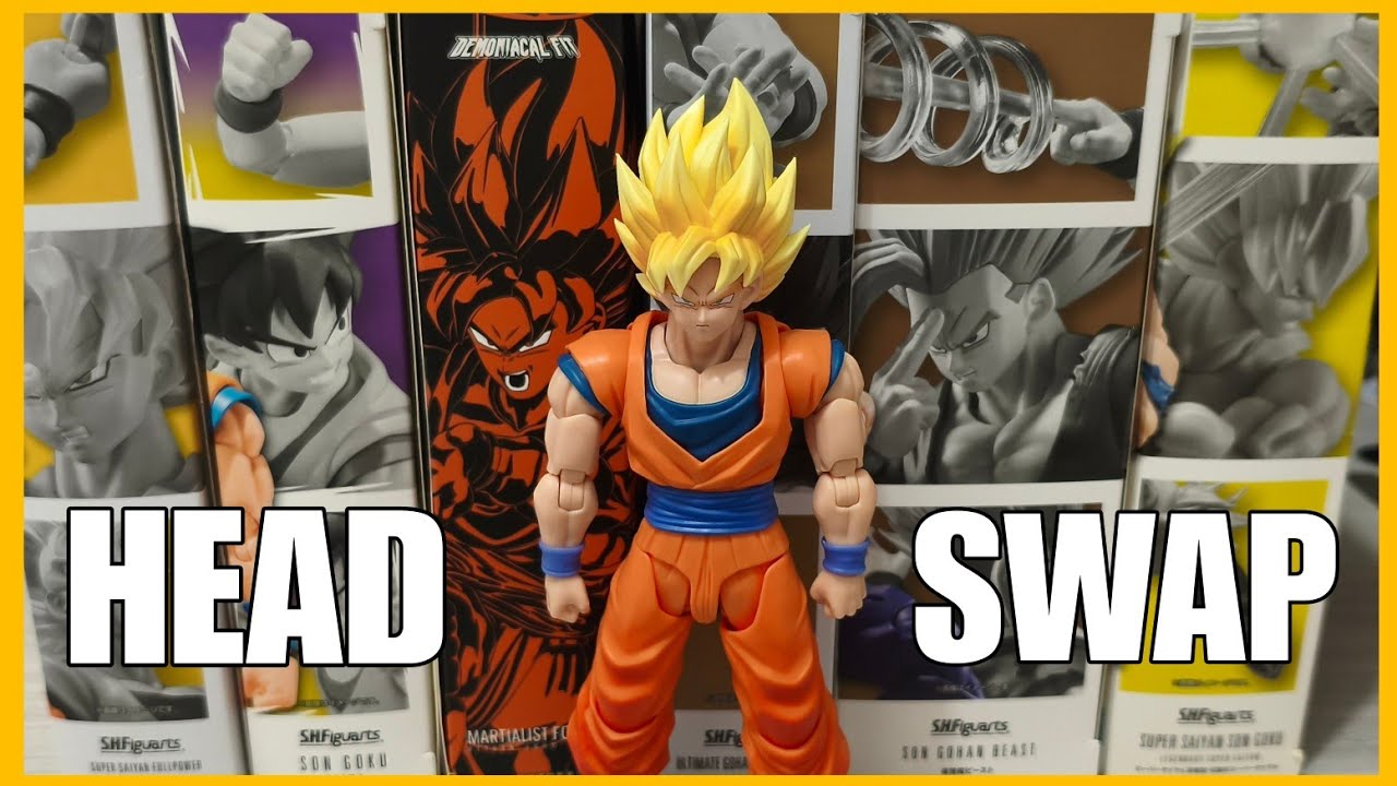 S.H. Figuarts SSJ Goku -The Games Begin- HEAD SWAPS