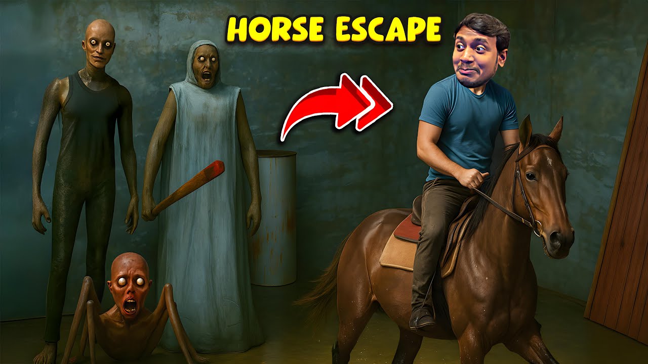 Horse Escape in Granny Chapter Two Revival | Granny