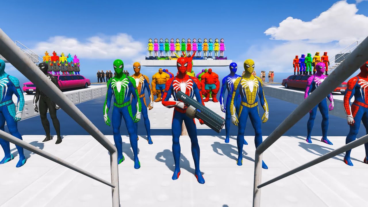 GTA 5 Epic Ragdolls | Spiderman and Super Heroes Jumps/fails (Euphoria Physics) Episode 261