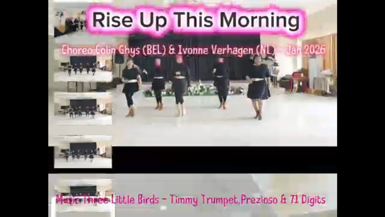 Rise Up This Morning - Line Dance//Demo//Choreo: Colin Ghys (BEL) & Ivonne Verhagen (NL)