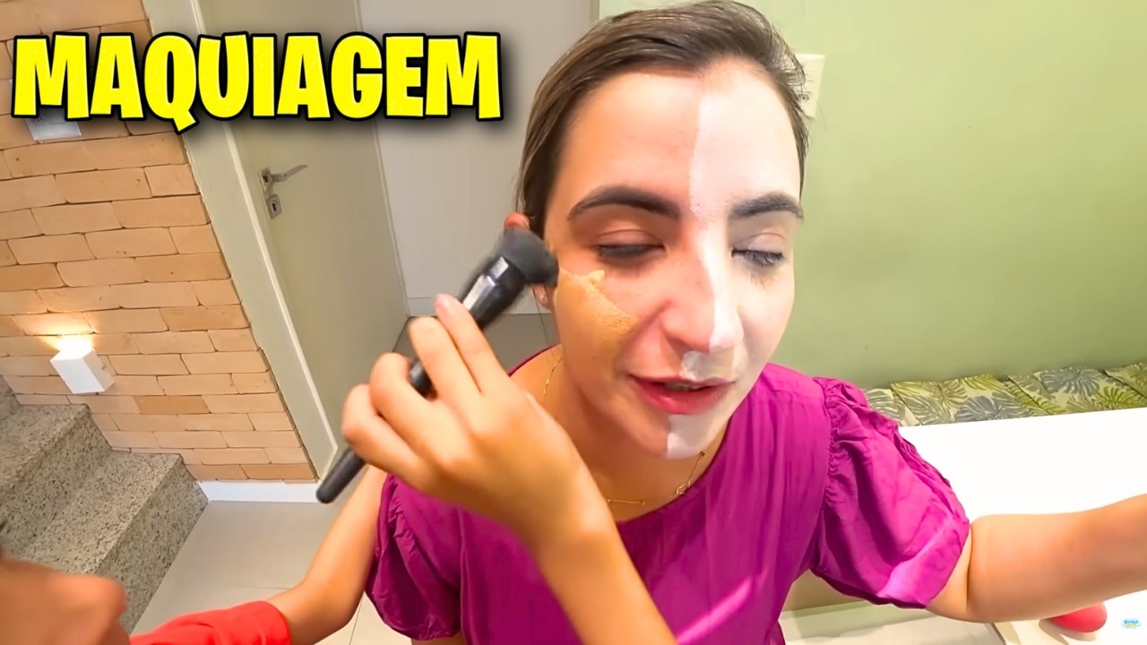 Desafio de Maquiagem: Fiz uma Transformação! (Teatro em família)