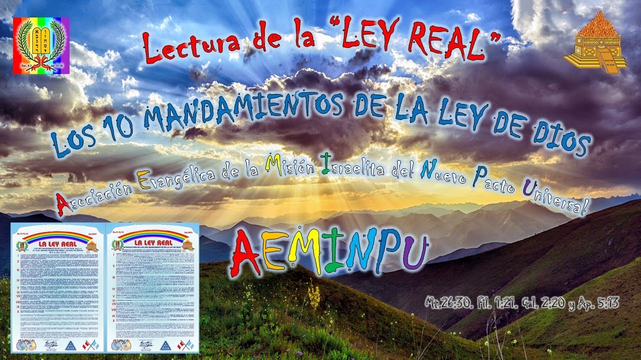LECTURA DE LA LEY REAL Y EL MENSAJE AL PUEBLO ISRAELITA – Himnos y Coros Celestiales AEMINPU