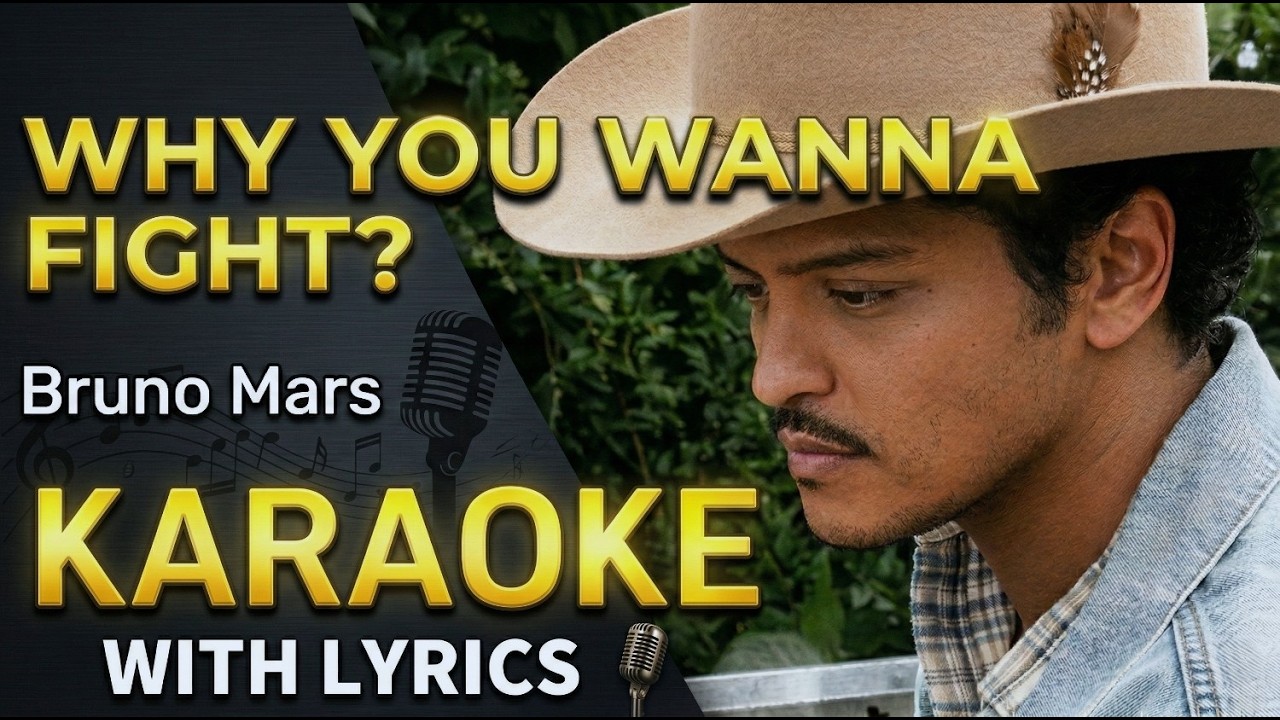 Bruno Mars - Why You Wanna Fight? (Karaoke Version) | Instrumental with Lyrics