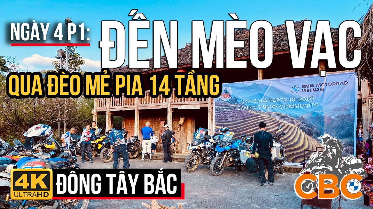 🏍THÁC BẢN GIỐC ĐI MÈO VẠC, CHẠY QUA ĐÈO MẺ PIA 14 TẦNG | BMW R1250GS ĐÔNG TÂY BẮC 2020 NGÀY 4 P.1