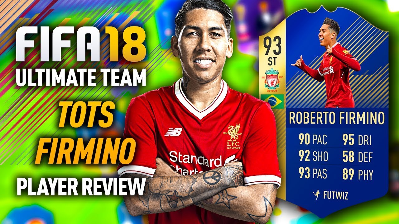 FIFA 18 TOTS FIRMINO (93) PLAYER REVIEW! FIFA 18 ULTIMATE TEAM!