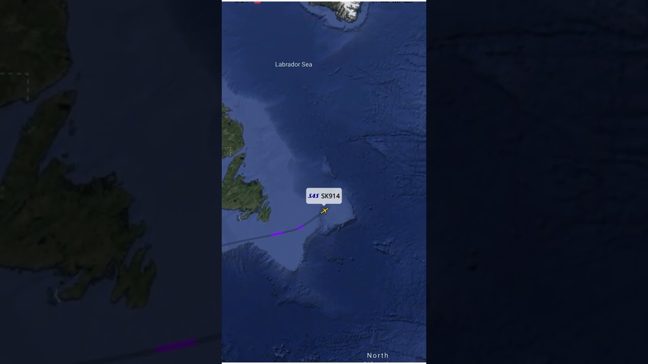 New York 🇺🇲 to Copenhagen Denmark 🇩🇰 Flight Route || SAS 914  || Flight Duration || 7h 51m || ✈️ ||
