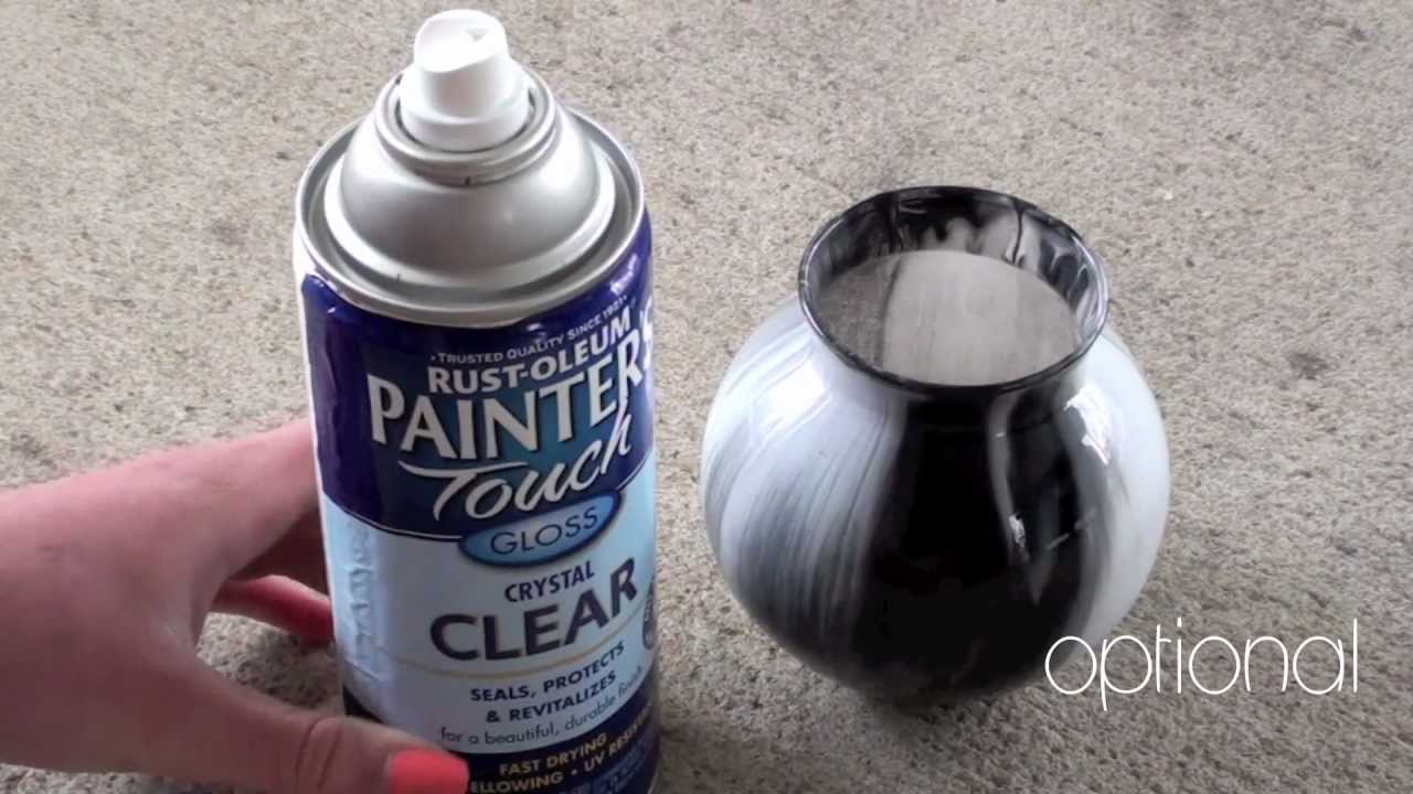 Marbled Glass Vase Tutorial