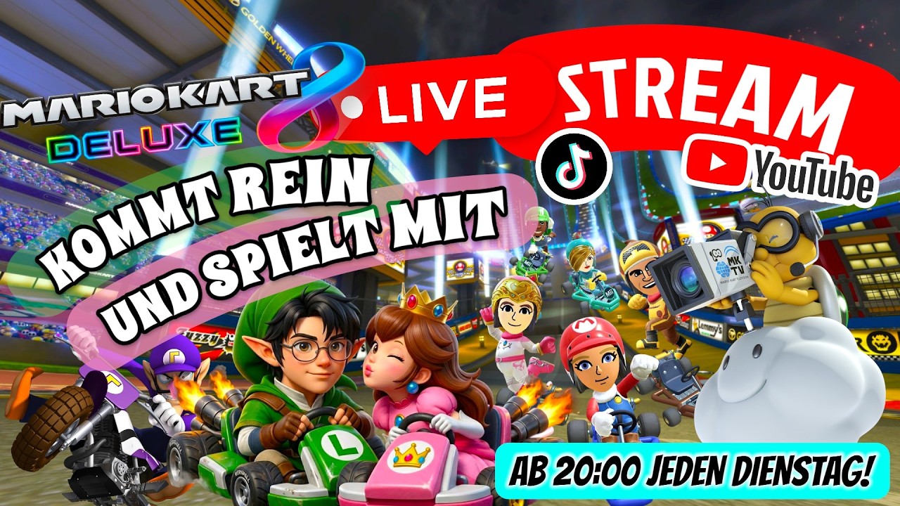 🔴LIVE! Kommt MITSPIELEN! MK8 Dienstag!