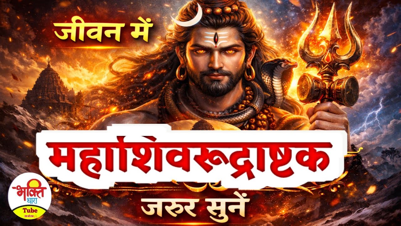 महाशिवरूद्राष्टक मंत्र रोजाना जरूर सुने। Shivrudrashtak Mantra Chanting.