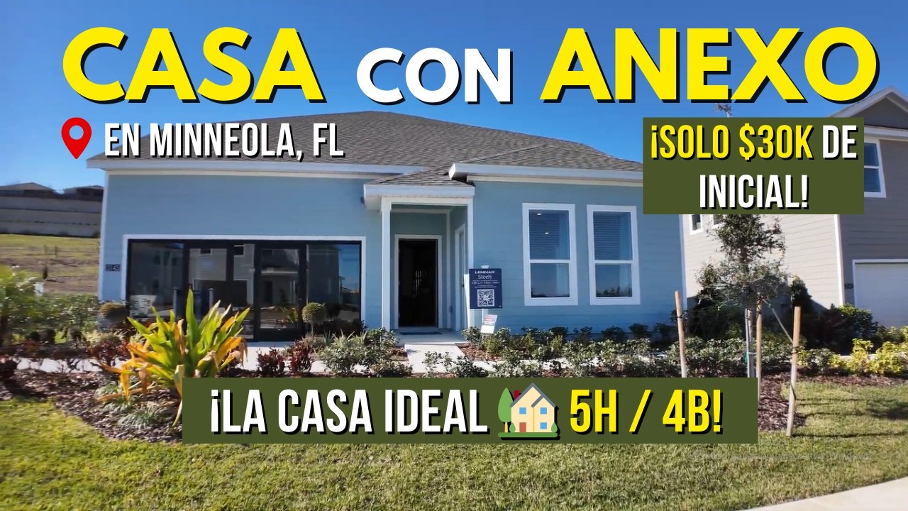 ¡La Casa PERFECTA para INVERTIR en Minneola, FL! 🤯 Casa con ANEXO con ACABADOS de CALIDAD.