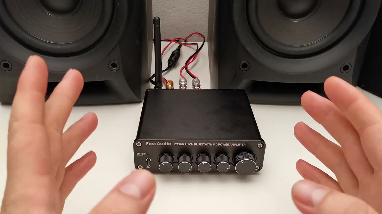 Fosi Audio BT30D - TPA3116D2 2.1-канальный усилитель (активный и пассивный выход на сабвуфер)