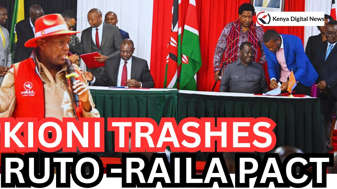Angry Kioni Finally Rubbishes Ruto-Raila Political Pact, Expresses Doubt in Reconstitution of IEBC!