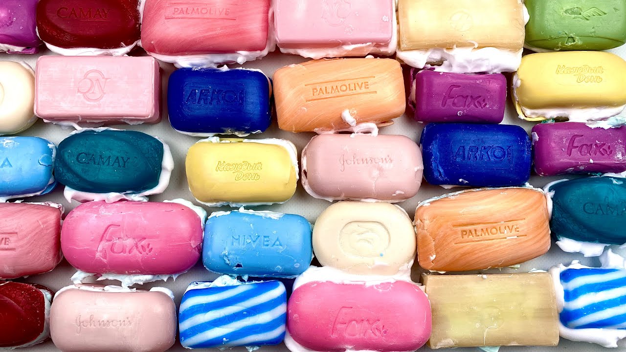 🧼 Soap boxes with foam 🧼 Lots of foam ASMR soap satisfying video 🤤 Help you sleep 💤