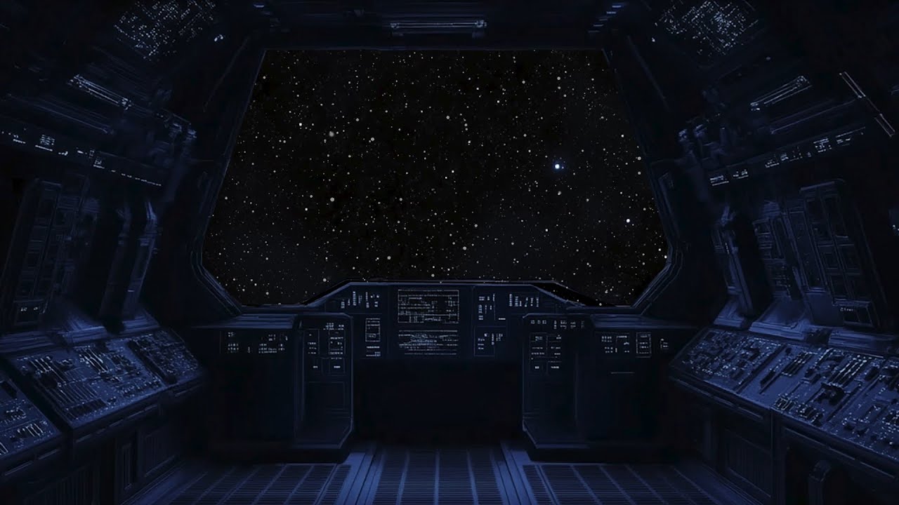 Deep Space Ambience | Sci-Fi Spaceship Cockpit for Sleep & Focus