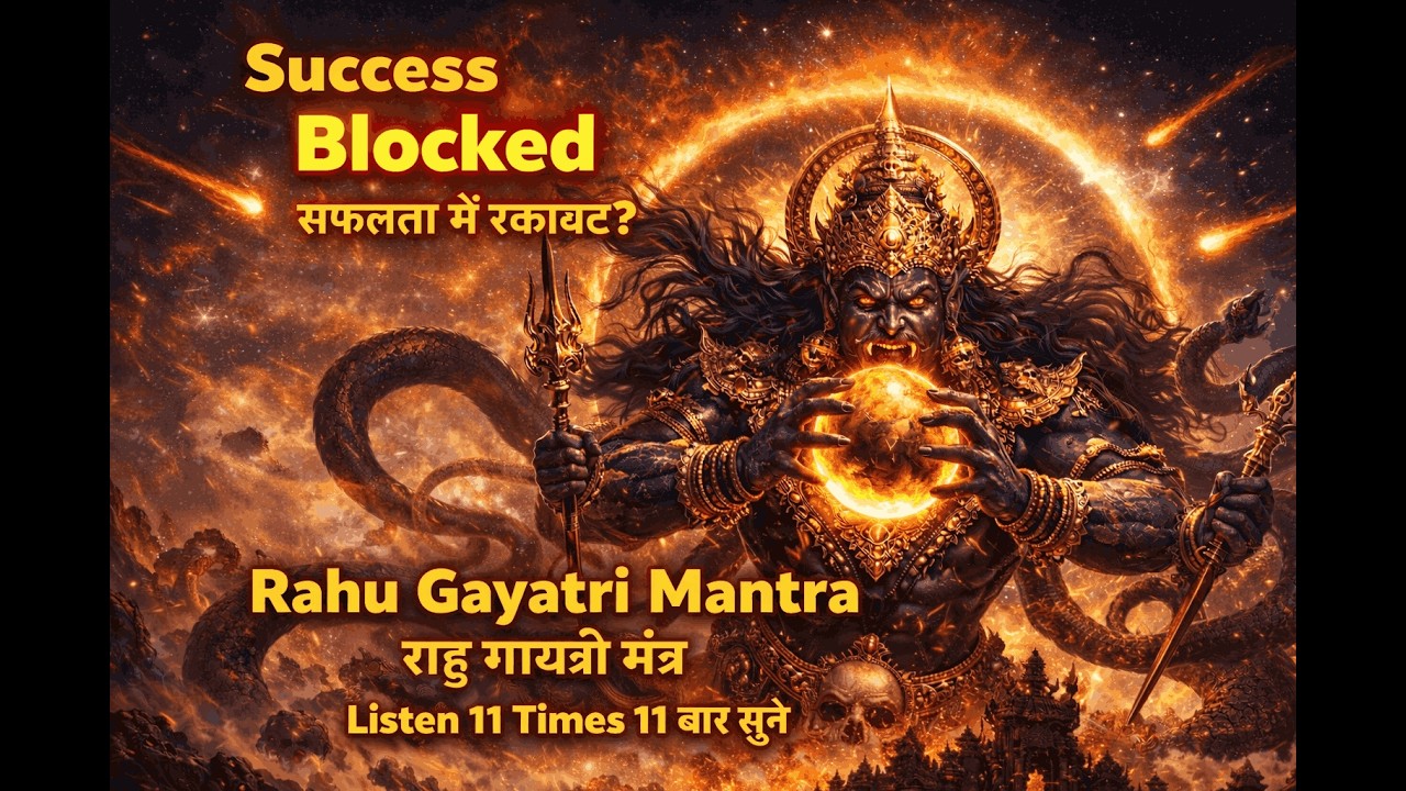 Rahu Gayatri Mantra 11 Times 🔱 सफलता में रुकावट दूर करें