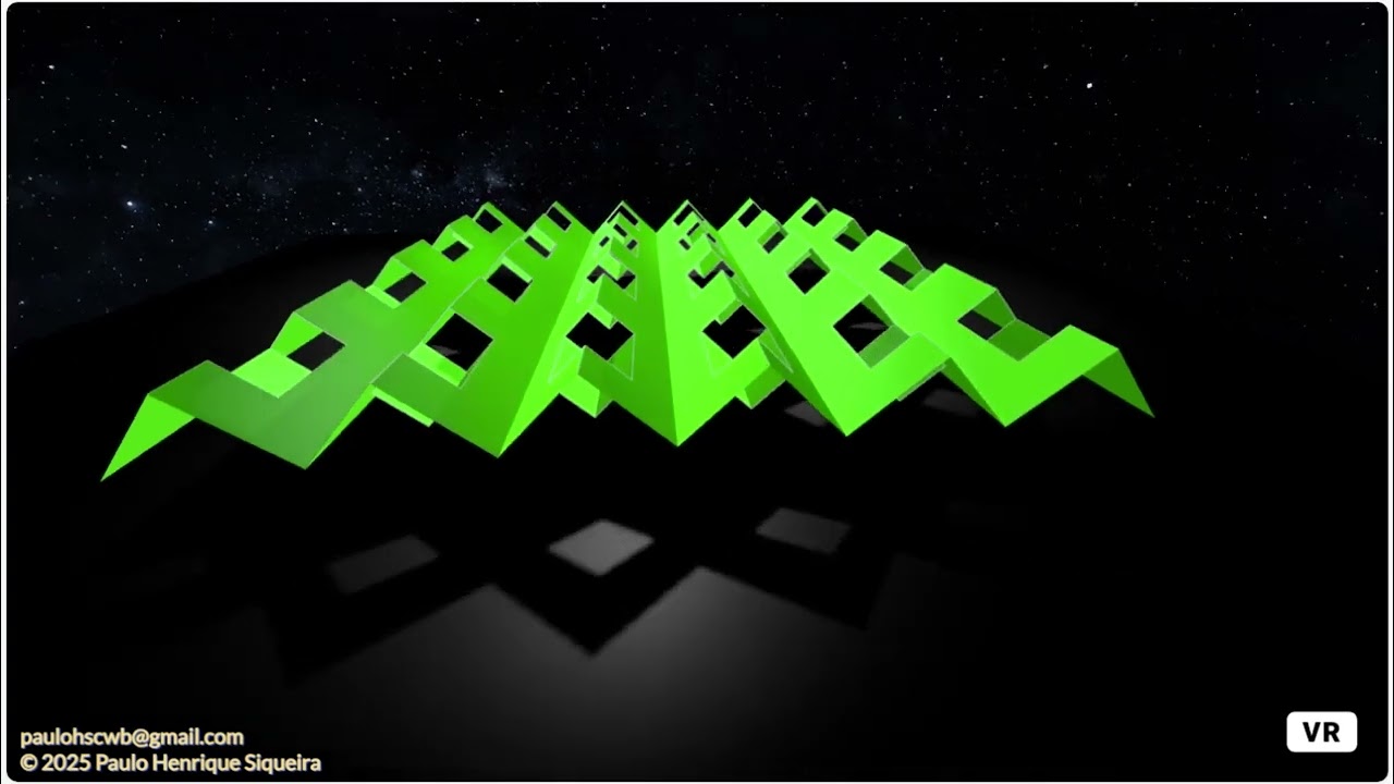 Kirigami - modelo poligonal: mesa - Geometria Sagrada
