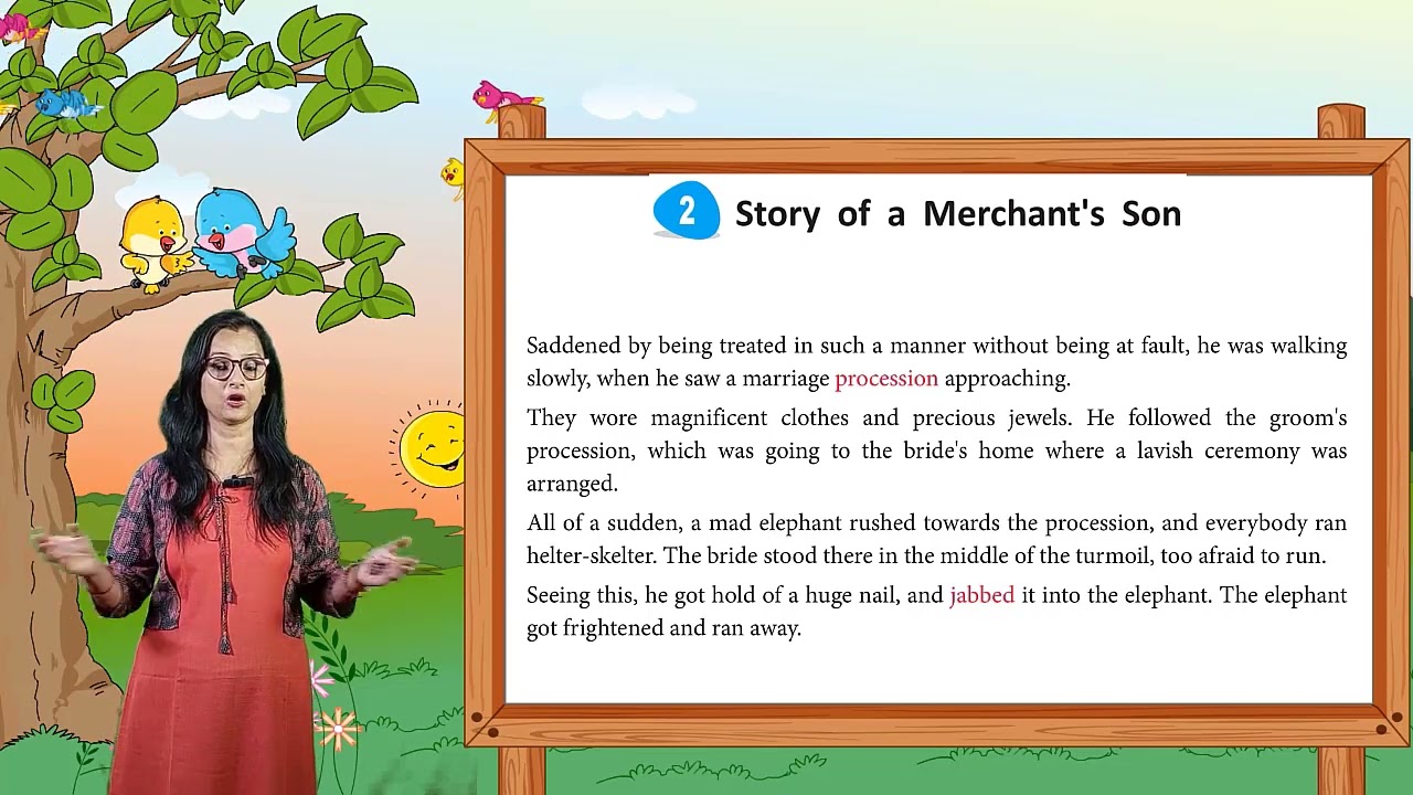 CHAPTER -2 | ENGLISH BOOK- 4 | STORY OF A MERCHANT'S SON