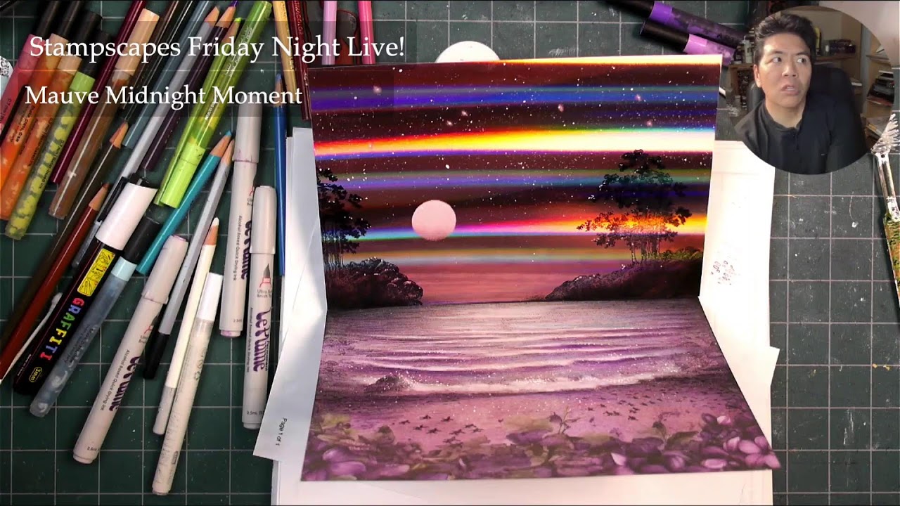 Stampscapes Friday Night Live: Mauve Midnight Moment