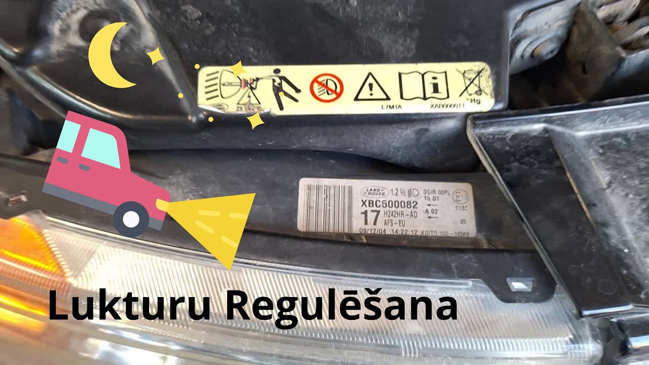 Kā Noregulēt Auto Lukturus Mājas Apstākļos