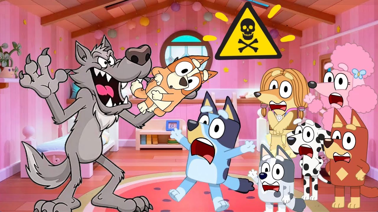 BLUEY cuento EL LOBO y los siete Cabritos