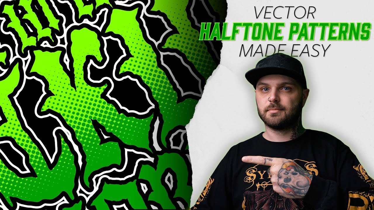 Легко создавайте векторные полутона в Adobe Illustrator
