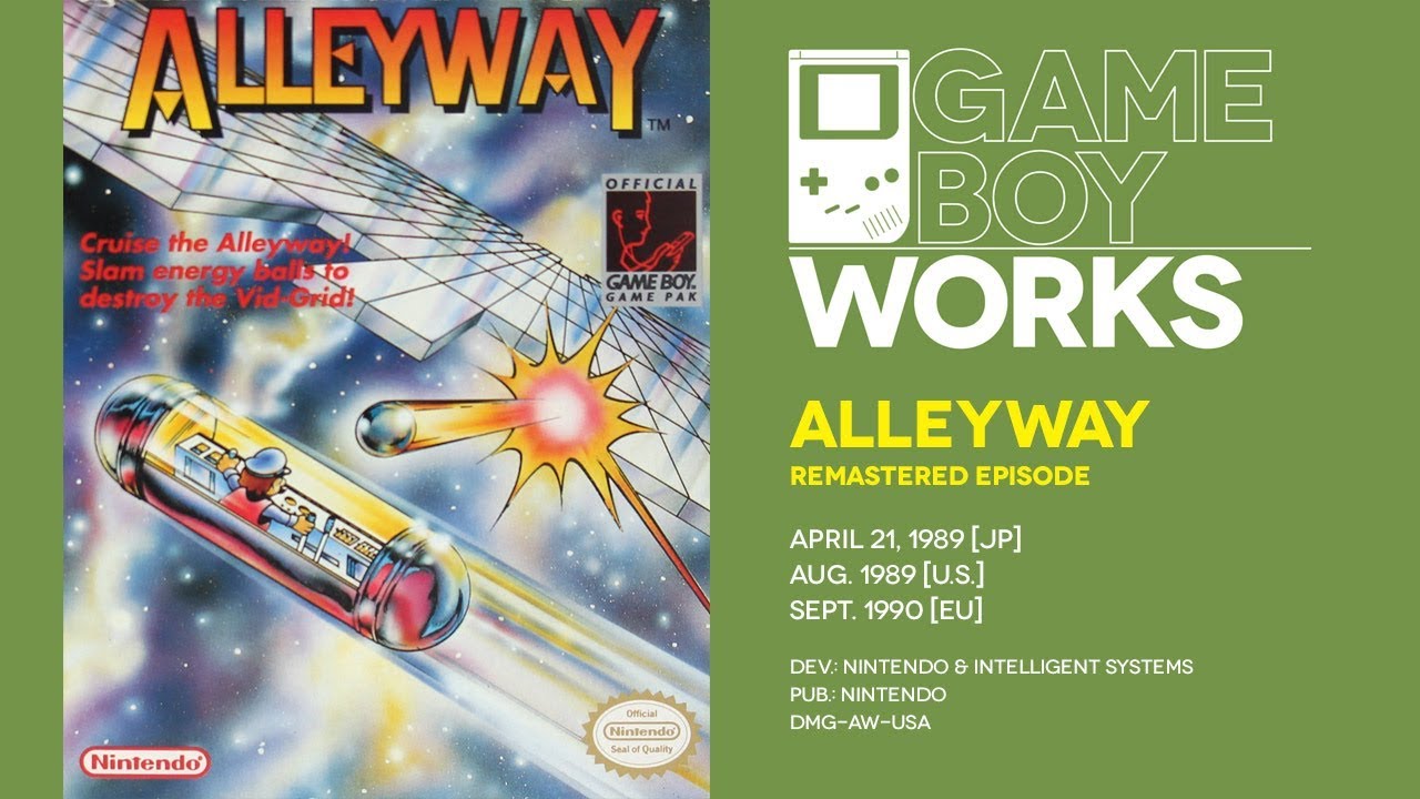 Alleyway retrospective [remastered]: Game Boy's breakout title | Game Boy Works #001