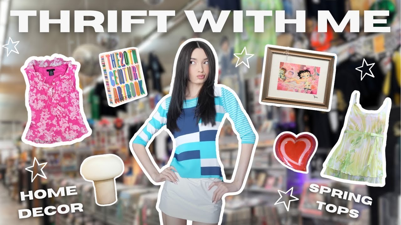 THRIFT WITH ME: Spring Fashion & Home Decor 🌸