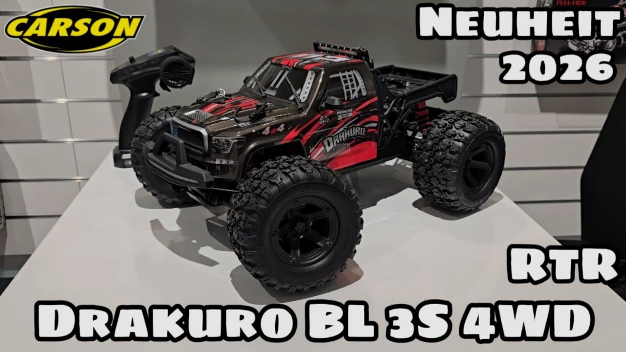 Drakuro BL 3S 4WD 1/8 RTR von Carson - Einsteigerfreundlich