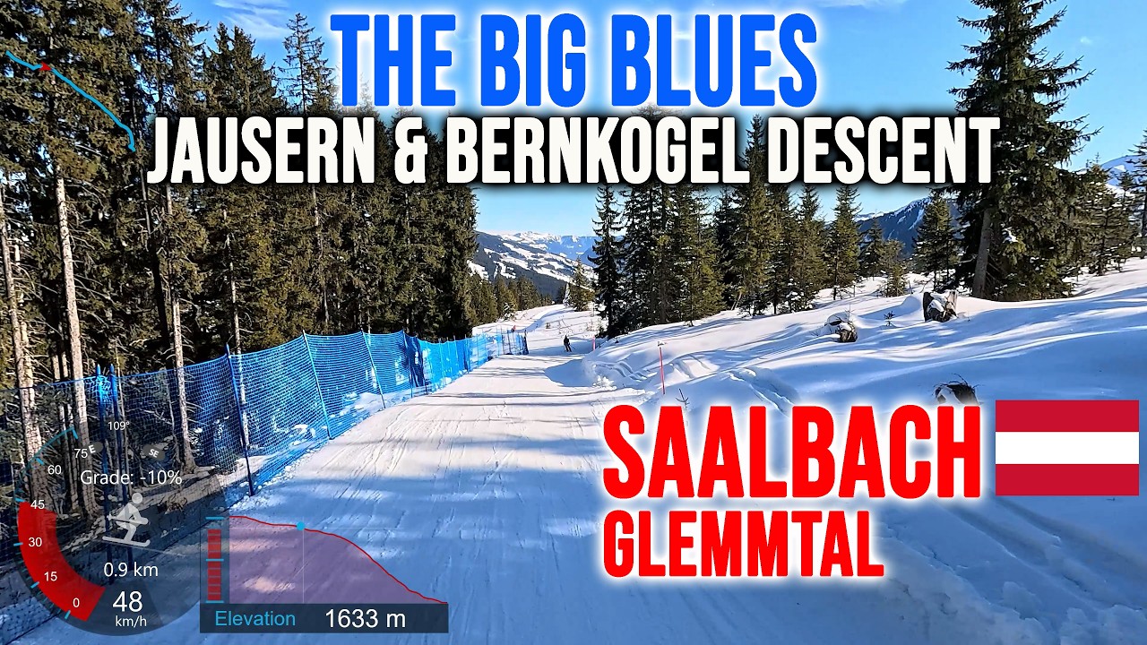 [4K] Skiing Saalbach, The Big Blues - Jausern & Bernkogel Descents - 2 2a 146, Austria, GoPro HERO13