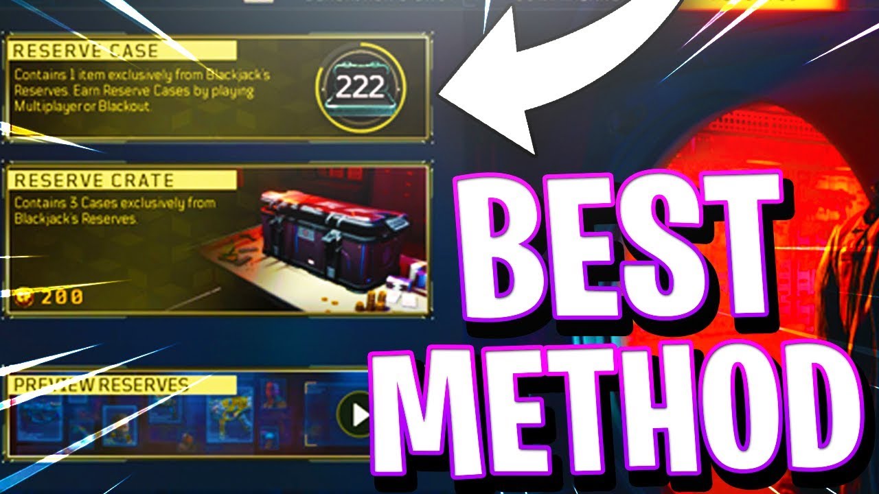 BEST METHOD on HOW TO GET RESERVE CRATES FAST on COD BO4...... ( FAST WAY to GET SUPPLY DROPS )
