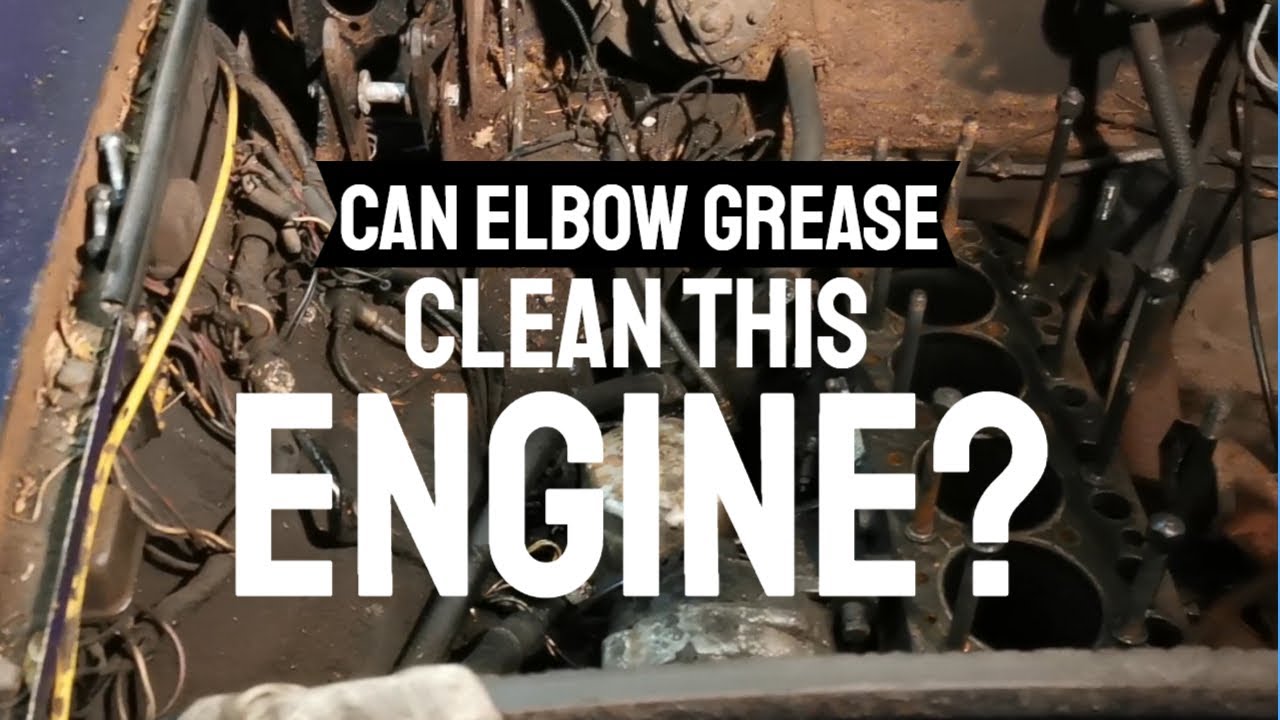 Пробую ELBOW GREASE для очистки очень грязного моторного отсека MG