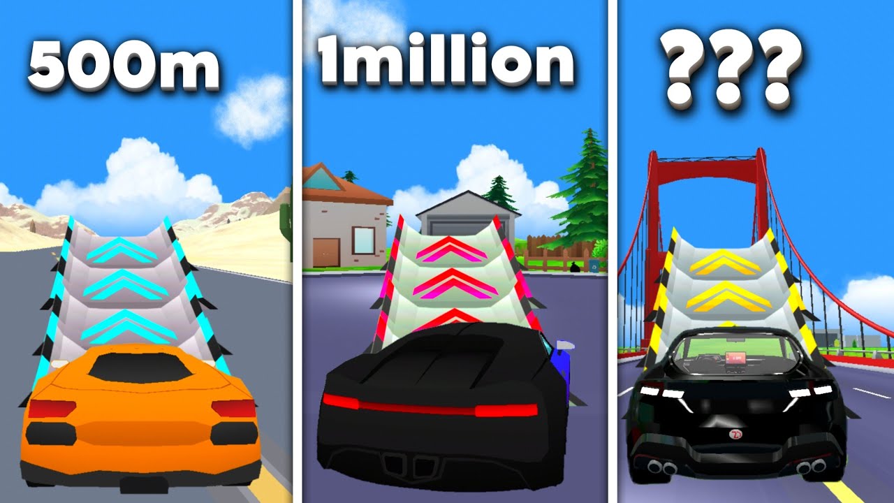 🏎️ Biggest Ramp VS Every Car in Dude Theft Wars || Bunny Unleashed ||