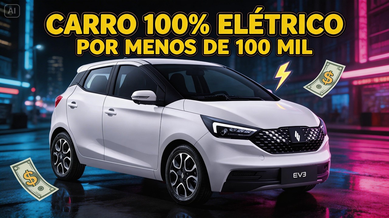 JM EV3 CHEGOU! O EL&Eacute;TRICO BARATO QUE PODE MUDAR O MERCADO NO BRASIL 🔥