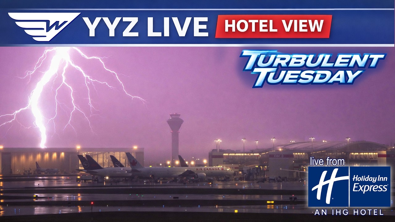 🔴 LIVE Plane Spotting at Toronto Pearson (YYZ) | Holiday Inn Express Exclusive View!