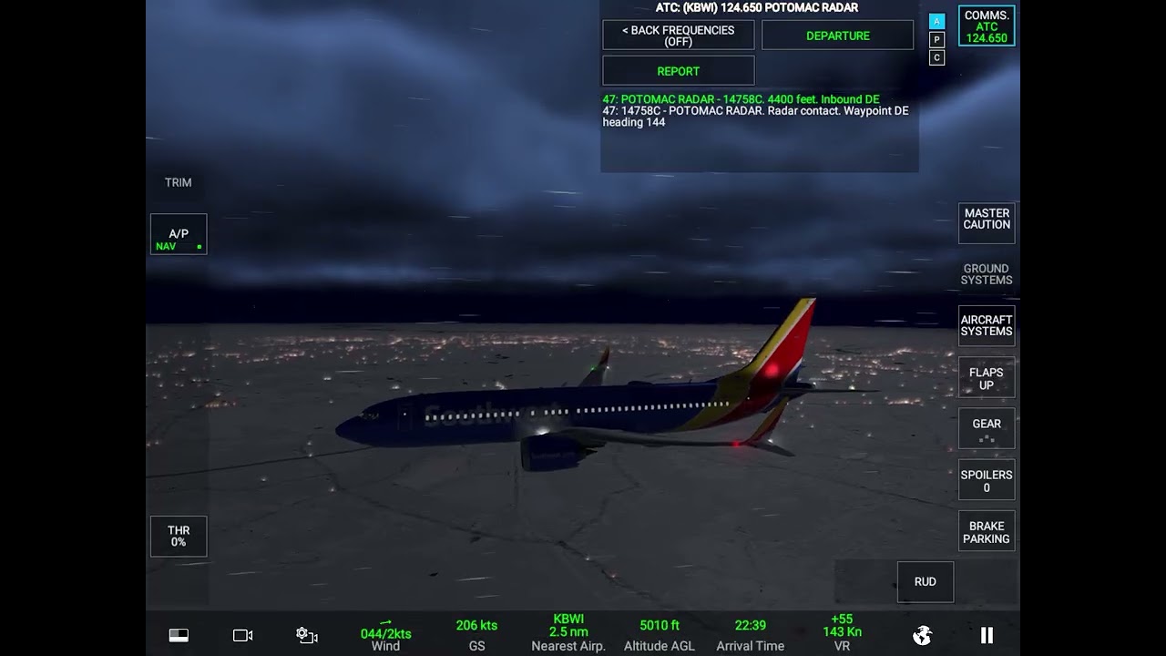 Southwest Boeing 737 MAX 8 BWI to ORD