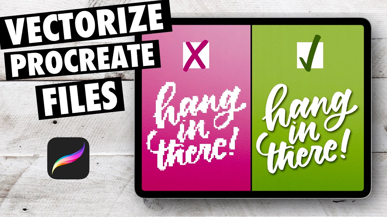 Больше никаких пикселизаций и размытых файлов Procreate | Конвертируйте в SVG