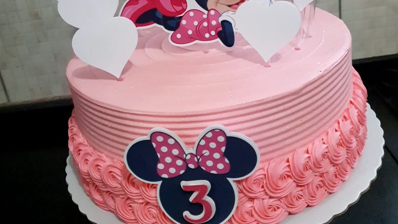 BOLO MINNIE ROSA | BICO 20 | ATELIÊ DOCE - LIDIANE OLIVEIRA