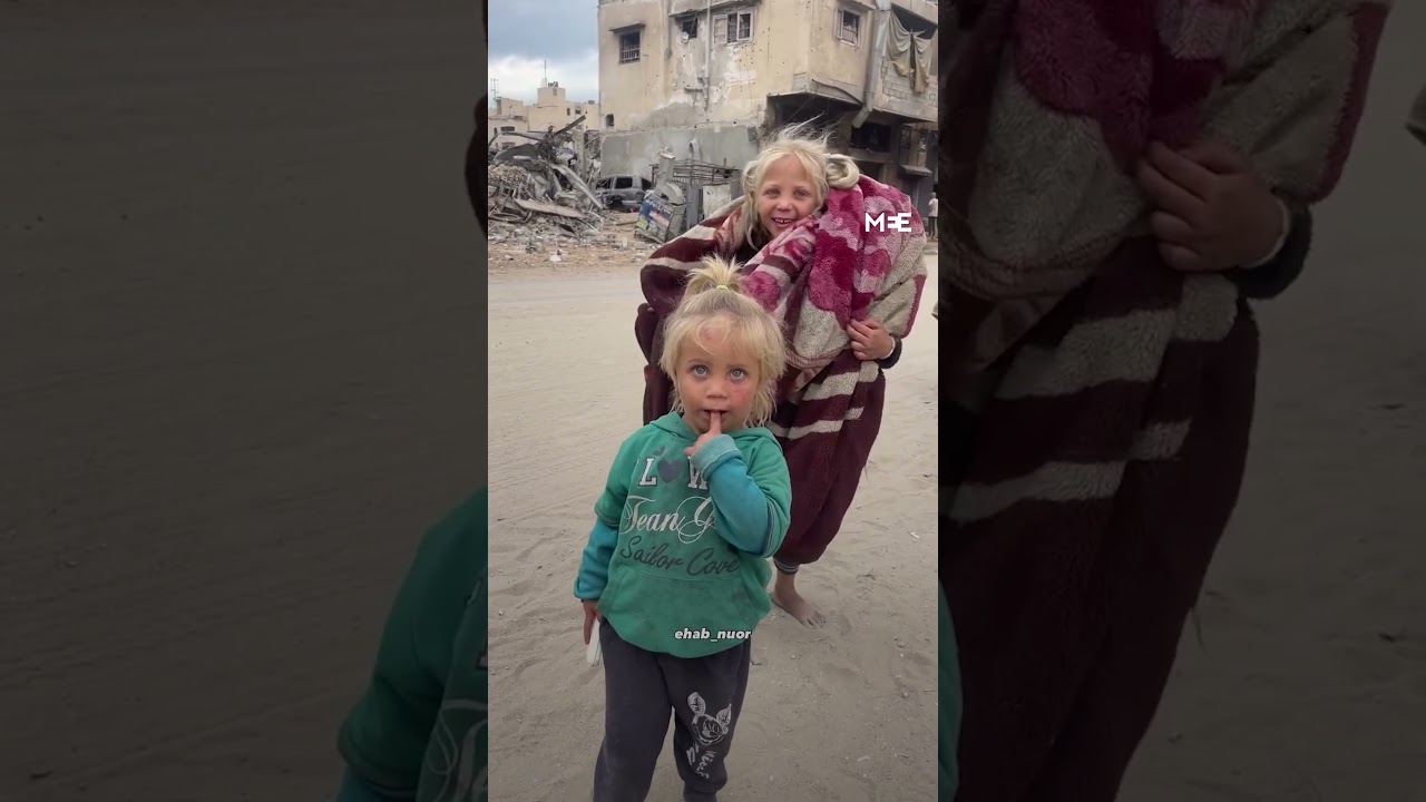 Gaza children walk barefoot through rubble as they return home after ceasefire