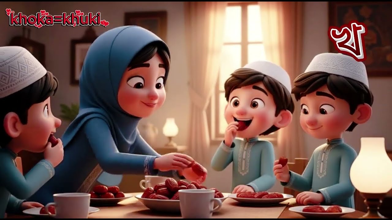 ক–খ মজার ব্যঞ্জনবর্ণ গান 🚀 AI Cartoon | Bangla Bornomala | Kids Learning Bangladesh
