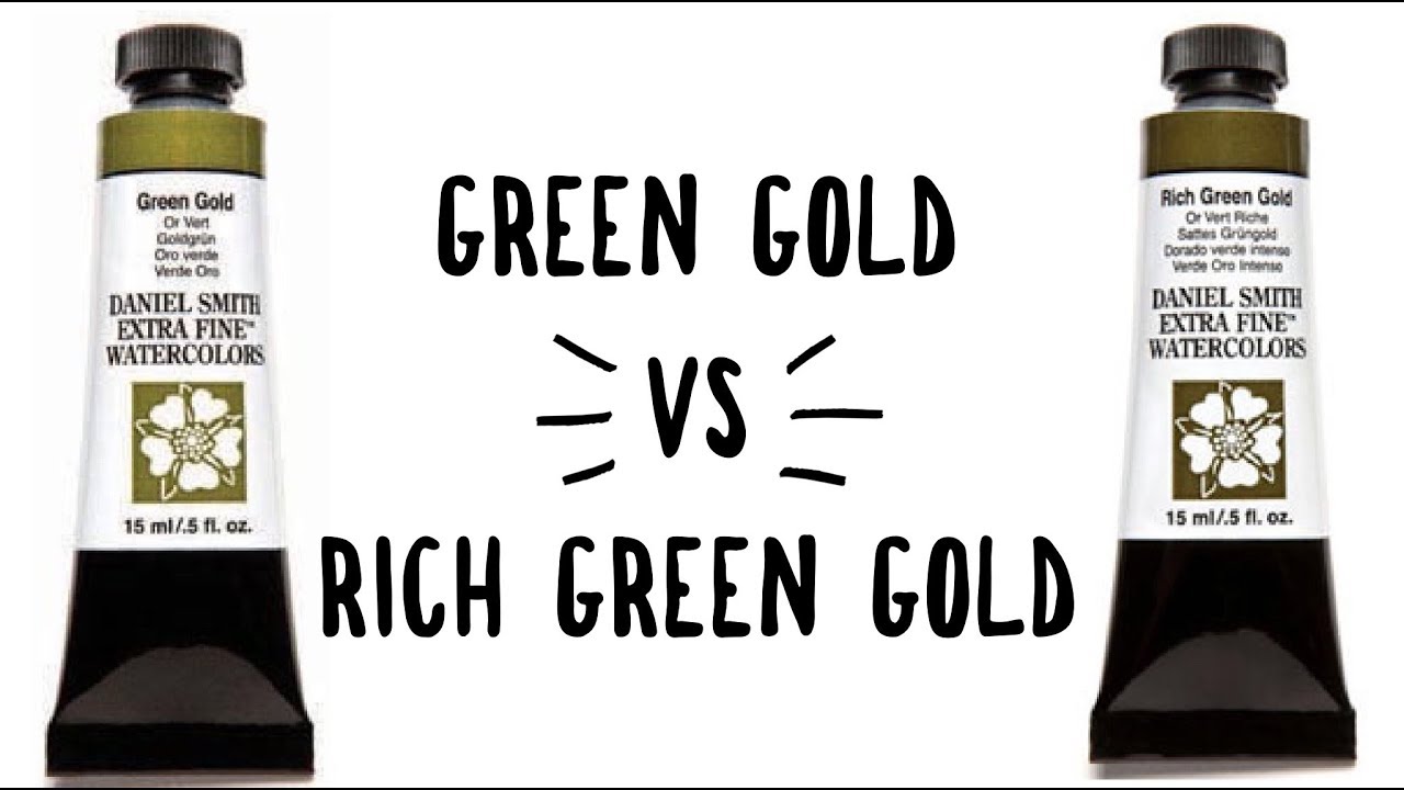 Daniel Smith Color Showdown Ep 9: Green Gold vs Rich Green Gold