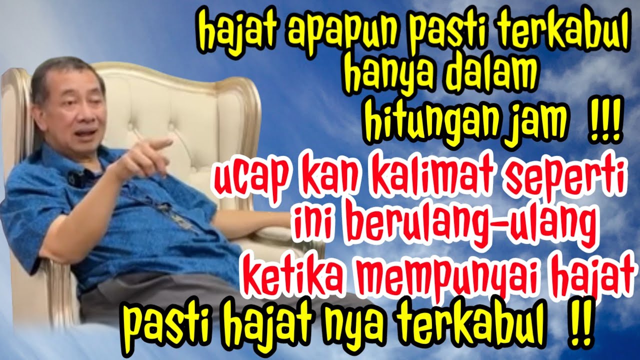 Ucapkan kalimat berulang hajat bisa terkabul 