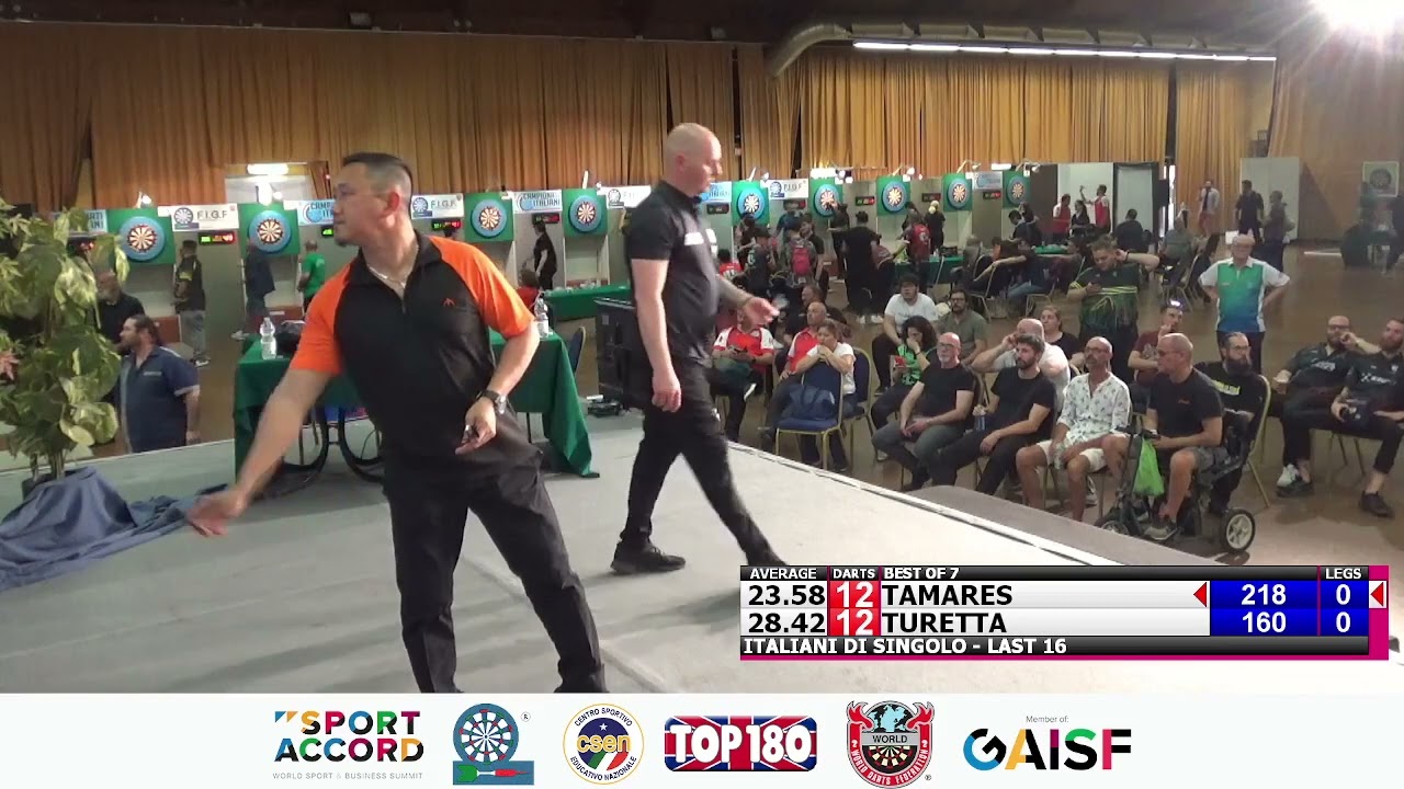 Campionato Italiano di Freccette FIGF 2023- LAST 16 - Tamares vs Turetta