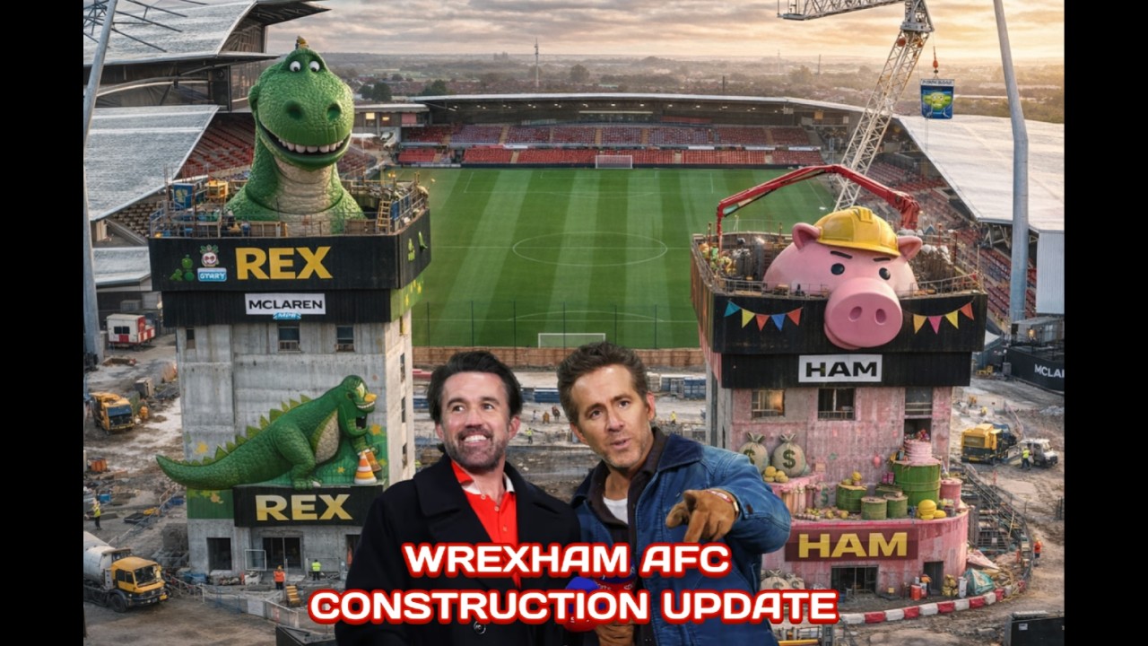 WREXHAM AFC KOP STAND CONSTRUCTION NEWS