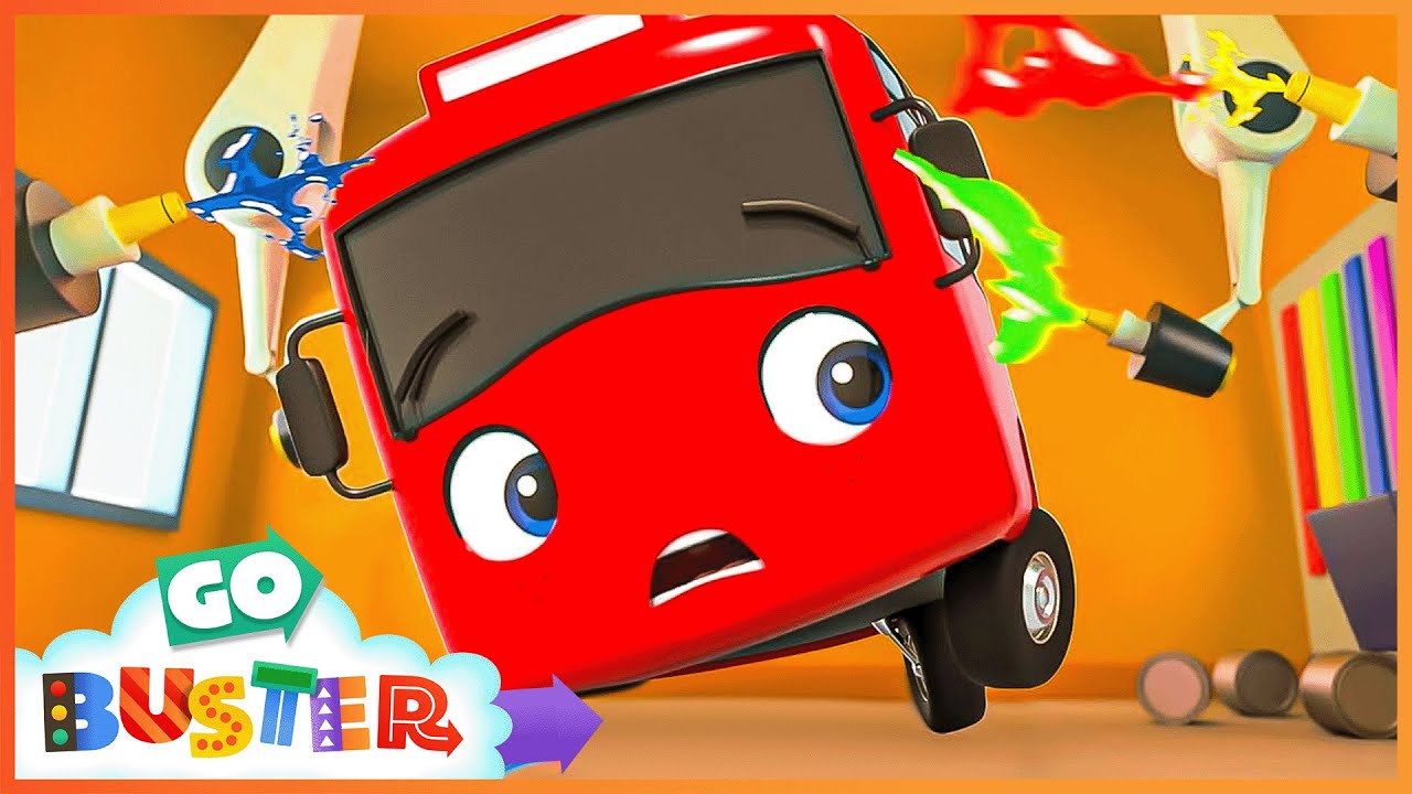 Buster Changes Color | Go Buster! | Funny Cartoons & Songs for Kids | Moonbug Kids - Cartoons & Toys