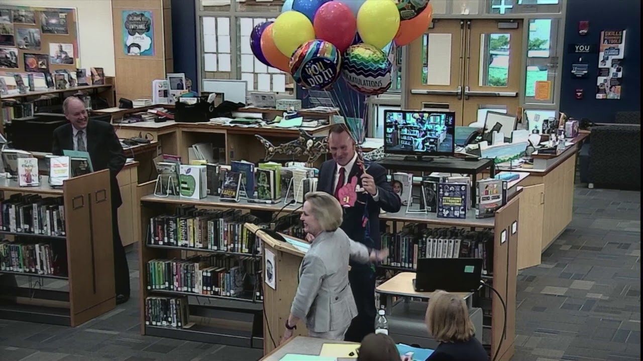 MA Principal of the Year presentation to Mr  Burkhead