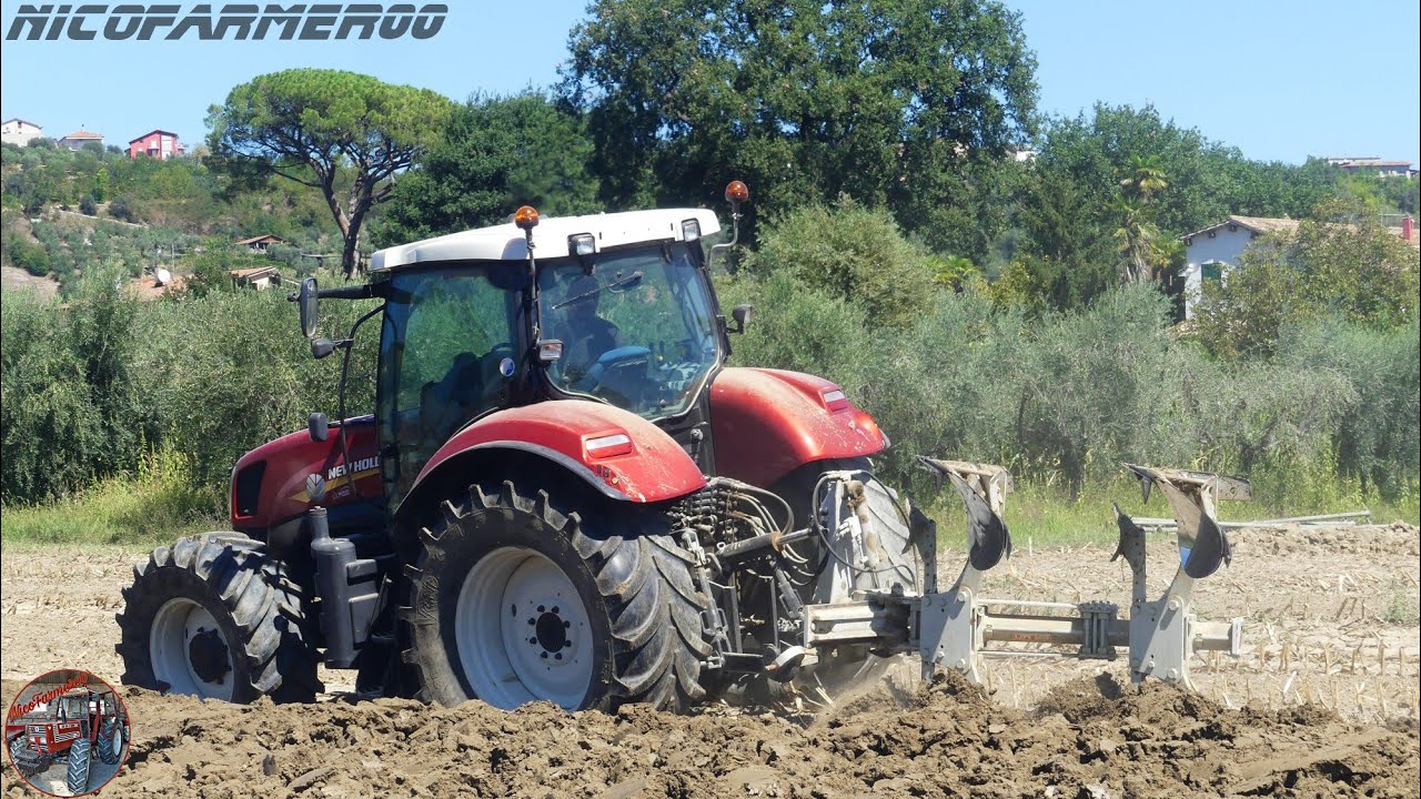 NEW HOLLAND T6030 (CU T6050= 140hp) SPECIAL LIVERY 90th Anniversary + ER.MO Two Furrows | GIACCHETTA