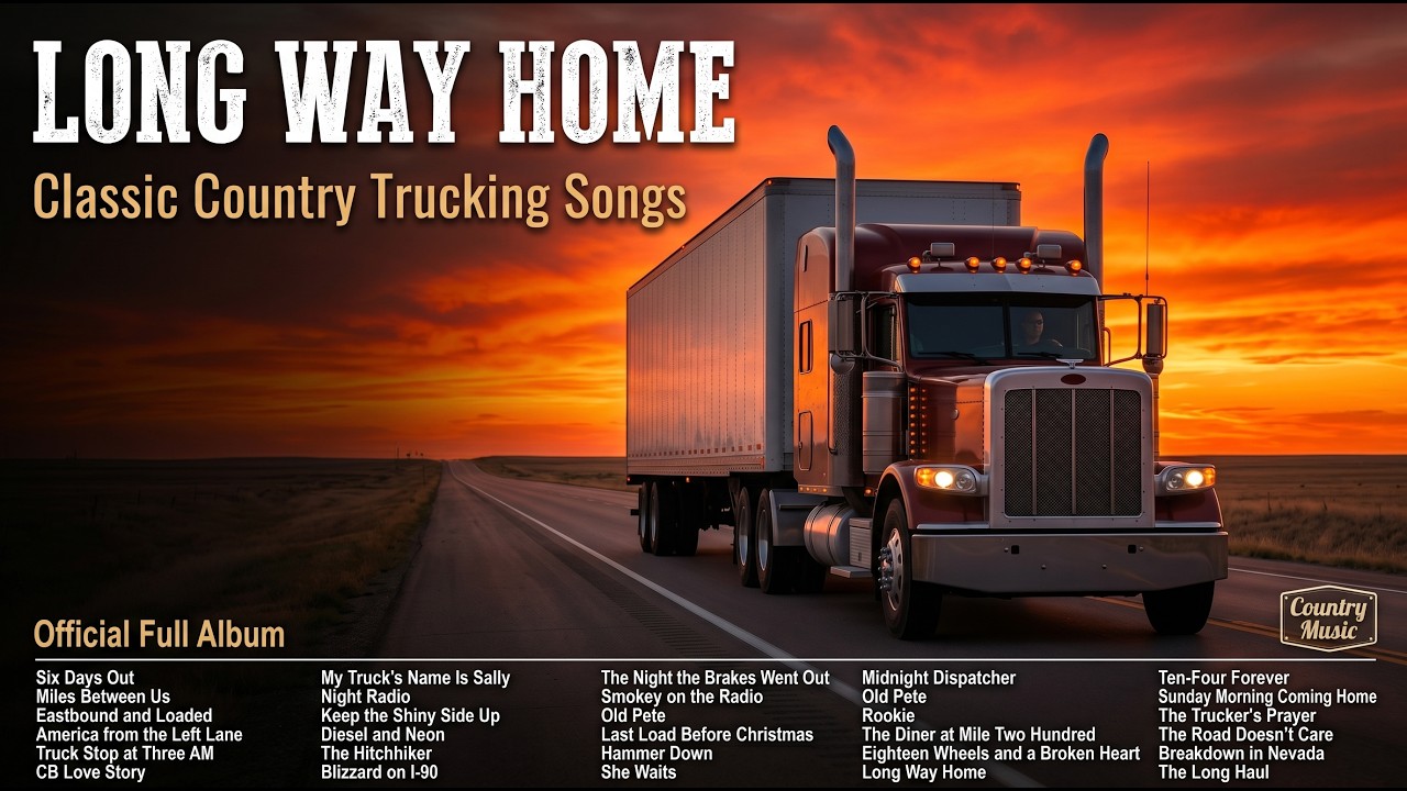 Country Trucking Songs | Long Way Home | 29 Classic Road Songs | Full Album