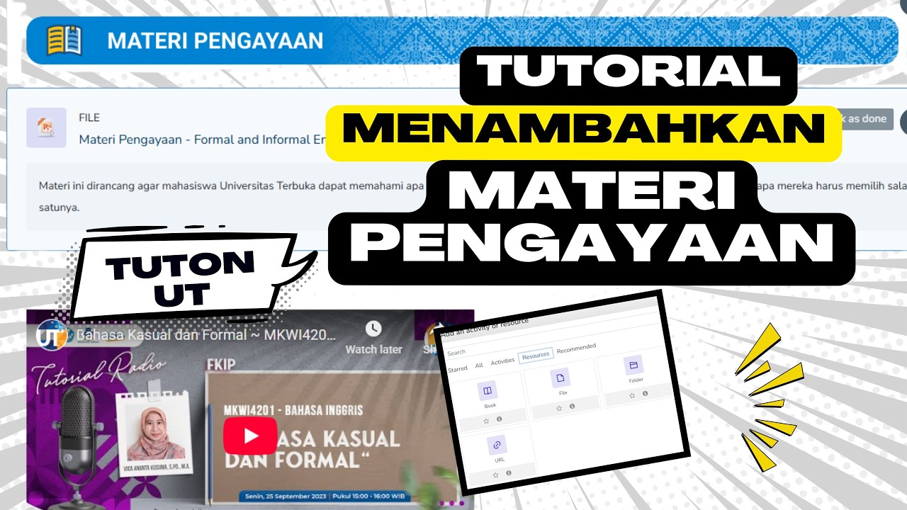 Tutorial Menambahkan Materi Pengayaan (PPT & YouTube) - Calon Tutor Tuton Universitas Terbuka